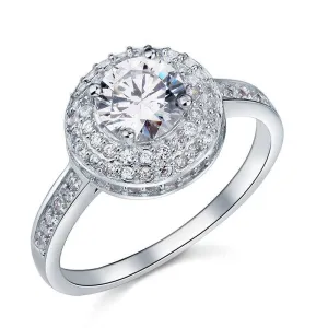 1 Carat Round Cut Created Diamond Wedding Engagement Ring