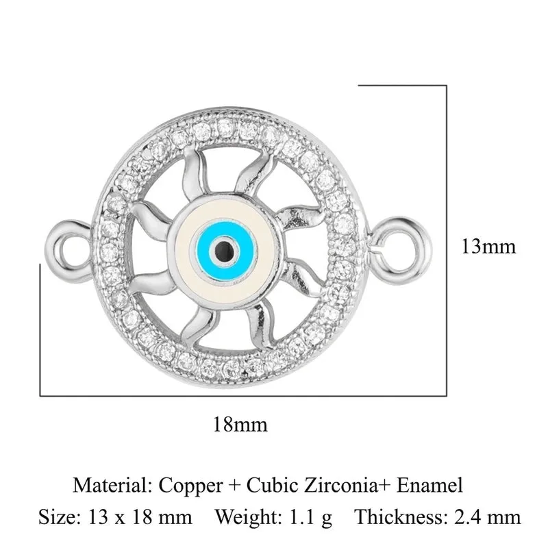 1 Piece Copper Zircon 18K Gold Plated Crown