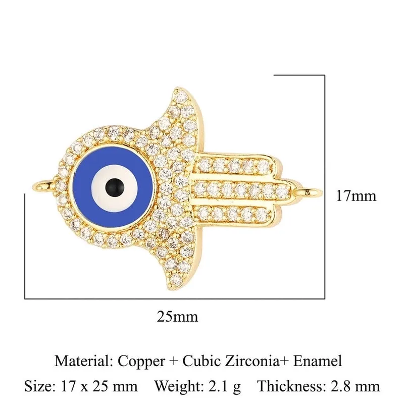 1 Piece Copper Zircon 18K Gold Plated Crown