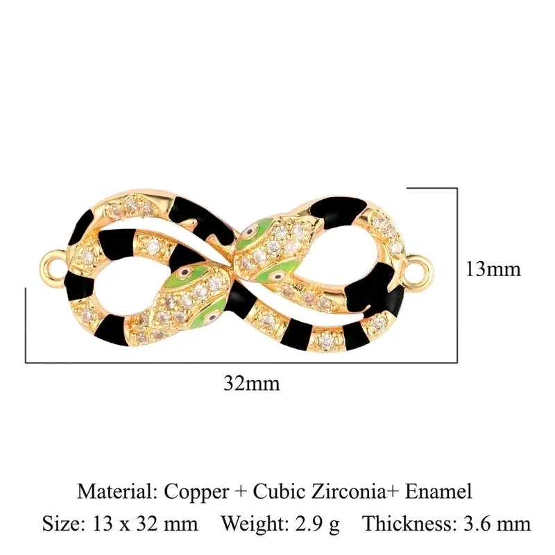 1 Piece Copper Zircon 18K Gold Plated Crown