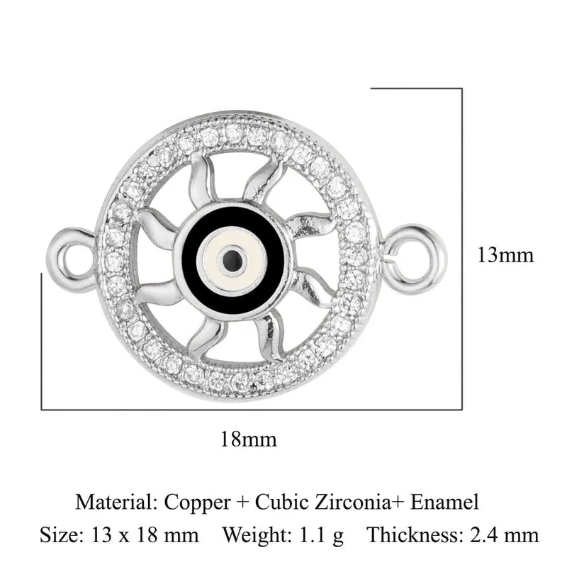 1 Piece Copper Zircon 18K Gold Plated Crown