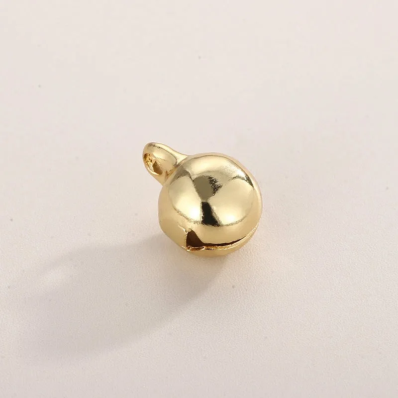 1 Piece Stainless Steel 18K Gold Plated Bell