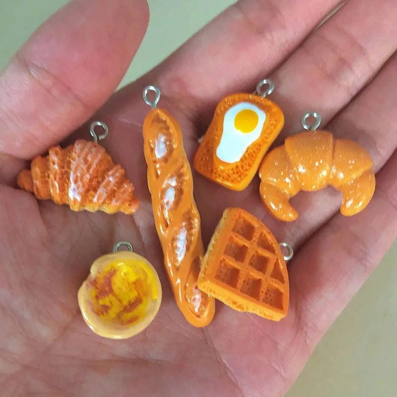 10 Pieces Plastic Color Block Pendant