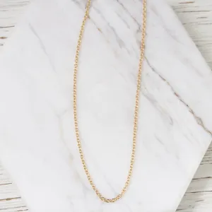 1.3mm Gold Filled Adjustable Cable Chain