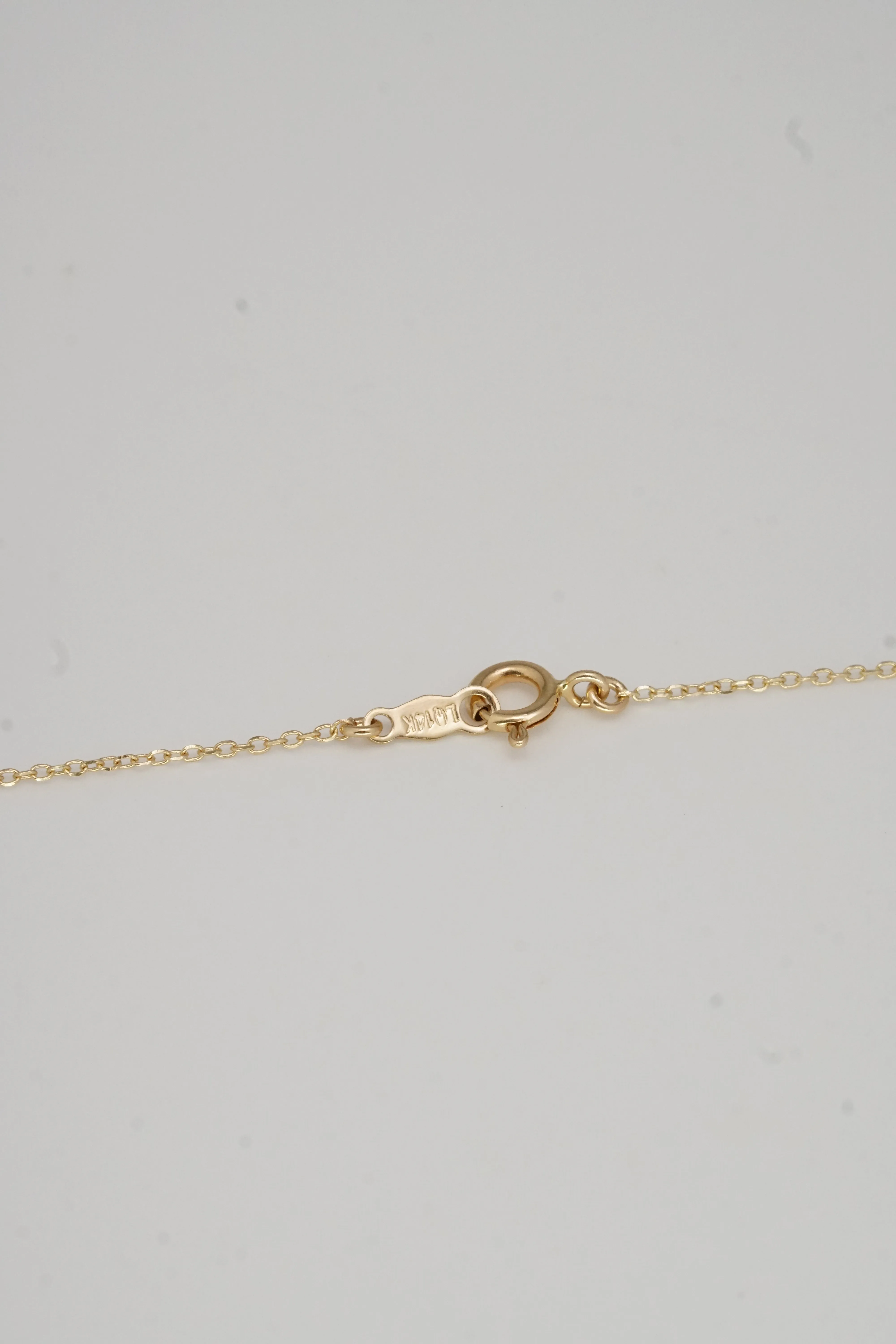 14K Solid Gold Interlocking Rings Necklace – Minimalist Elegance