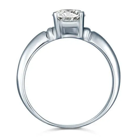 1.5 Carat Heart Cut Created Diamond Engagement Ring