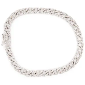 1.54ct 14k White Gold Diamond Link Bracelet