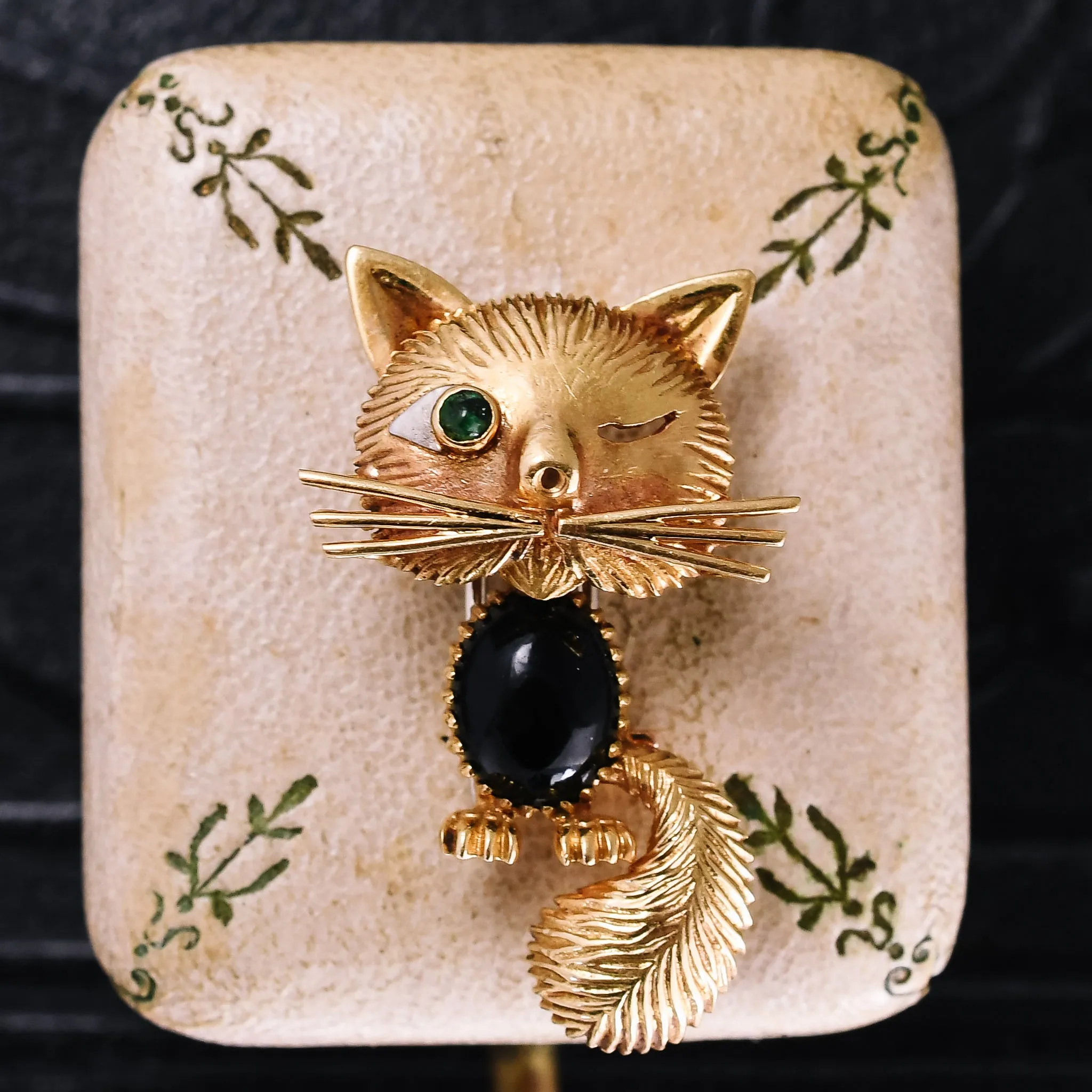 1950s Van Cleef & Arpels "Chat Malicieux" Brooch