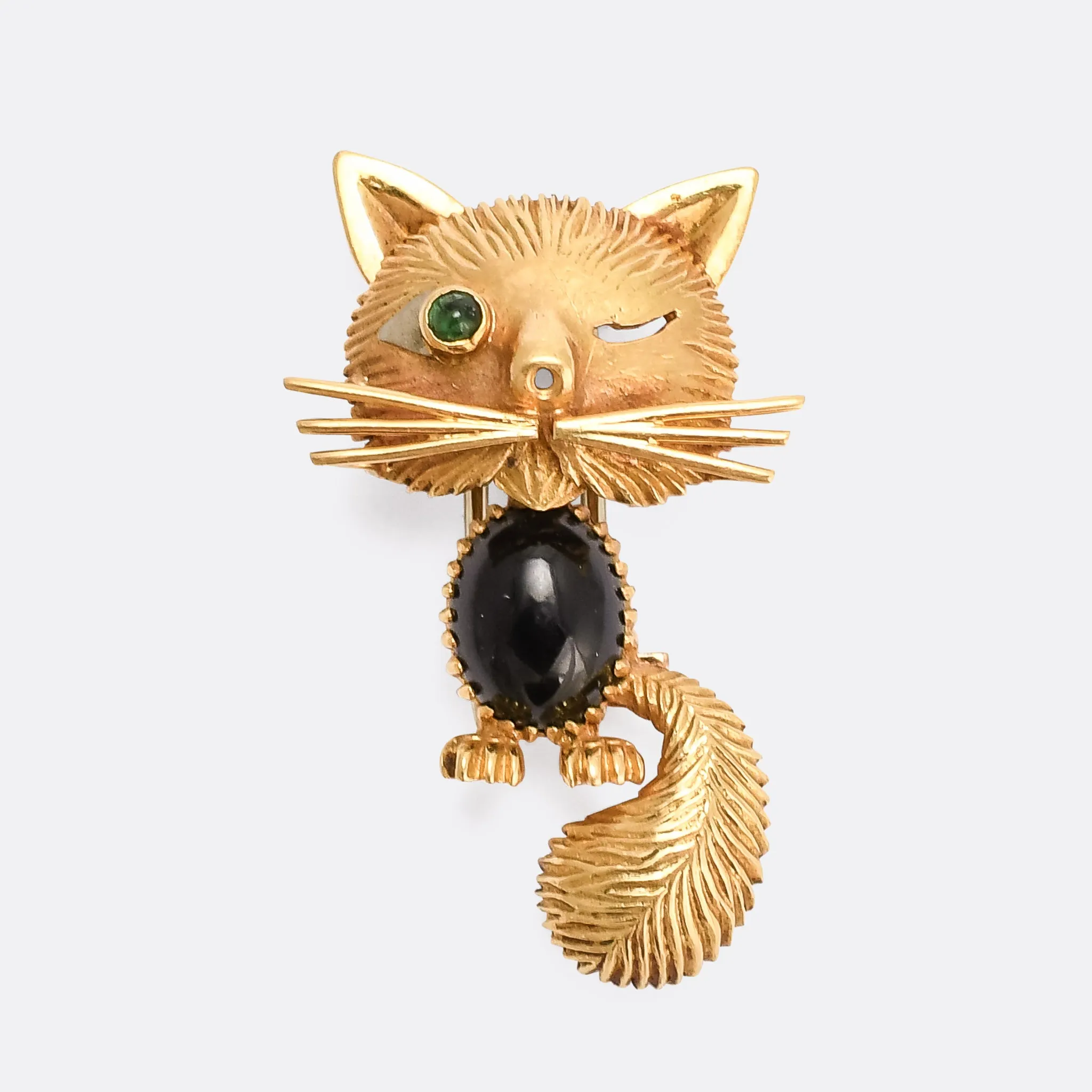 1950s Van Cleef & Arpels "Chat Malicieux" Brooch