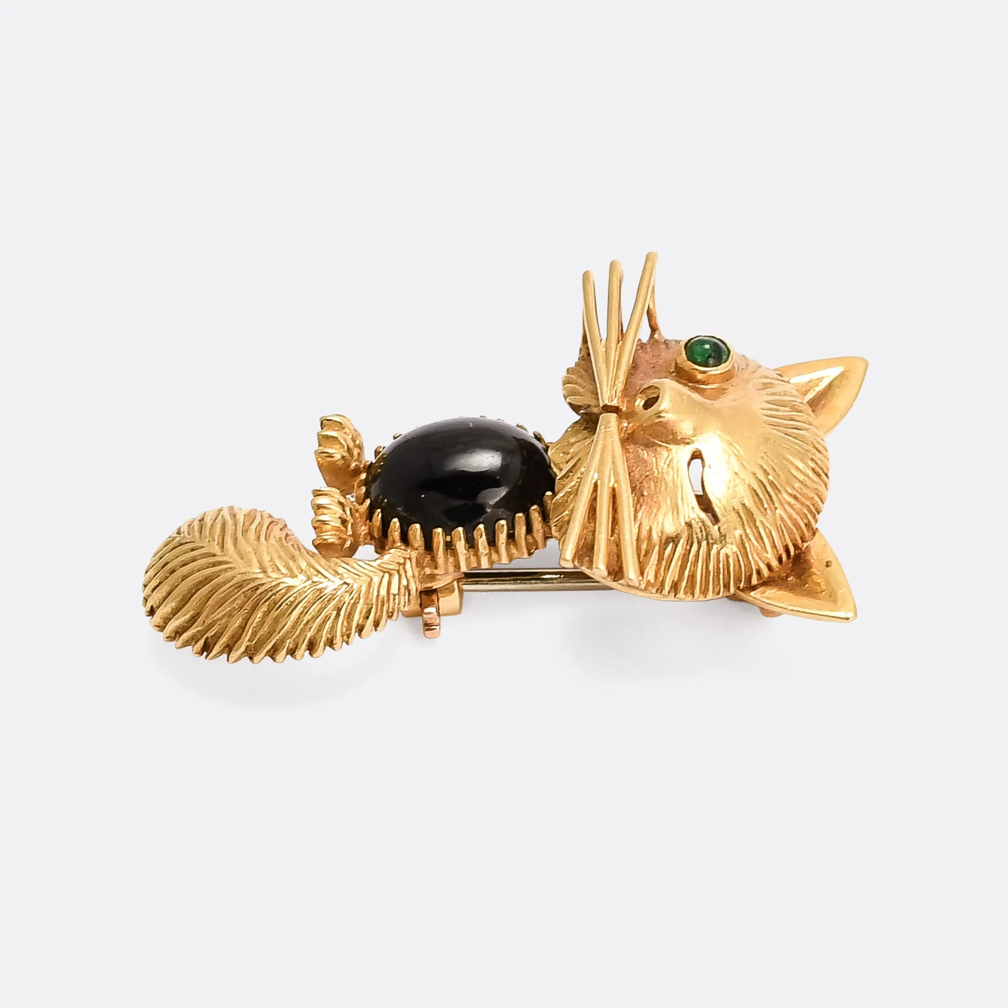 1950s Van Cleef & Arpels "Chat Malicieux" Brooch