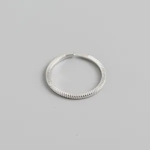 925 Sterling Silver Minimalist Women Geometric Silver Polishing Rings