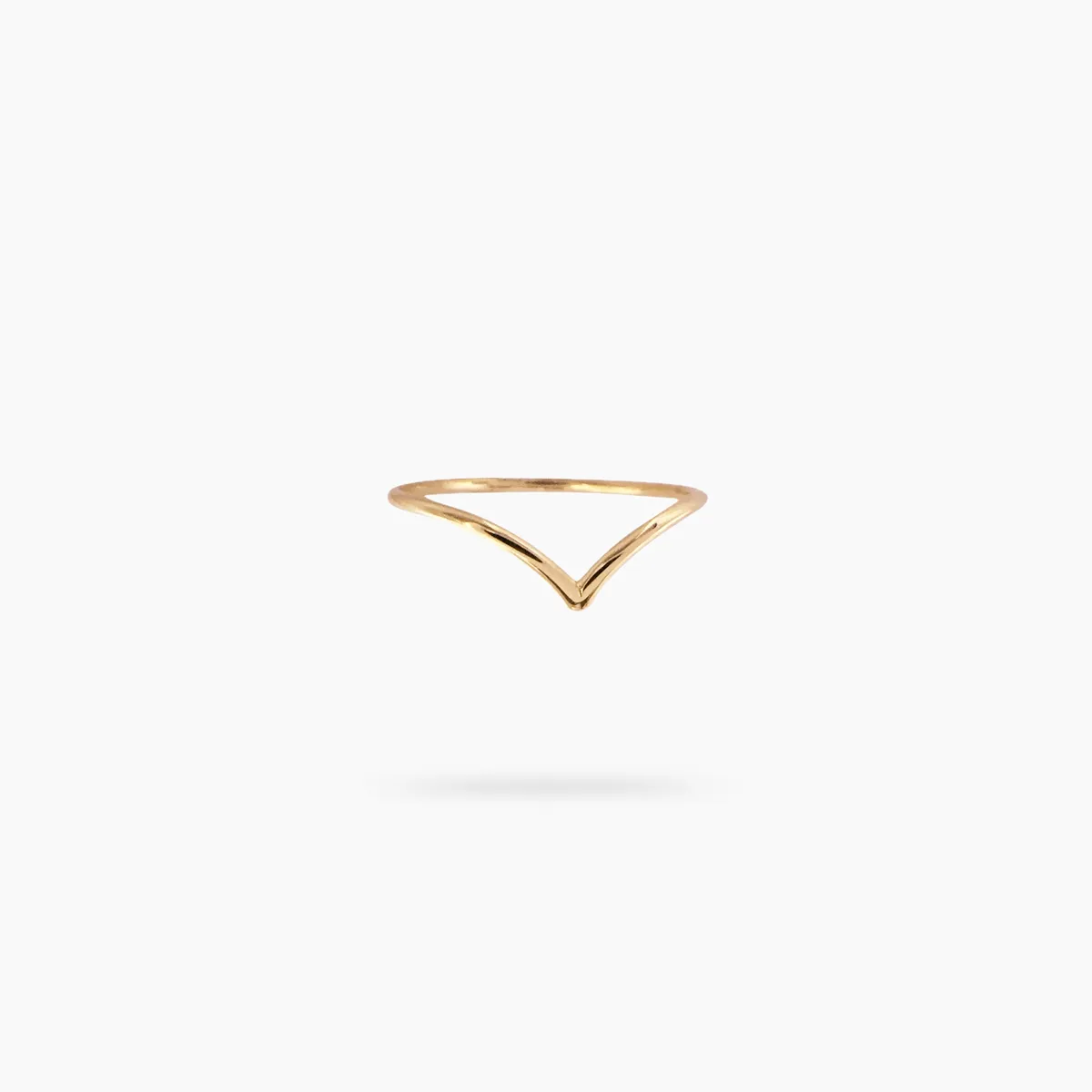 Amare Wear 14K Stackable V Curve Ring