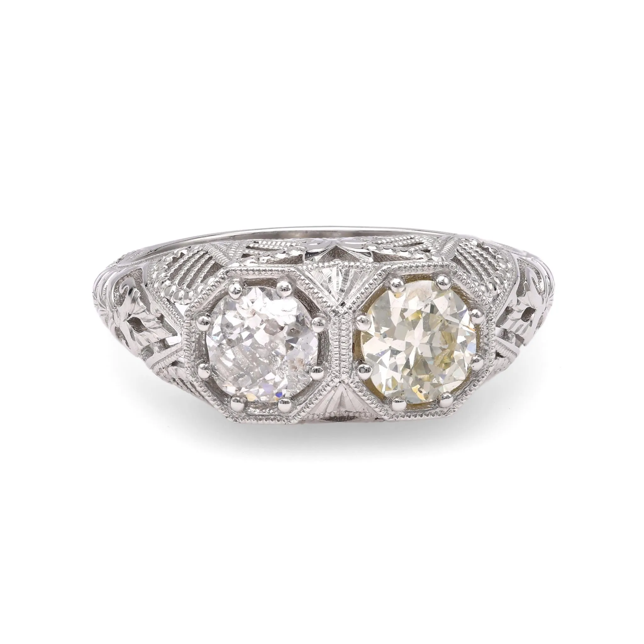 Art Deco Diamond Platinum Ring