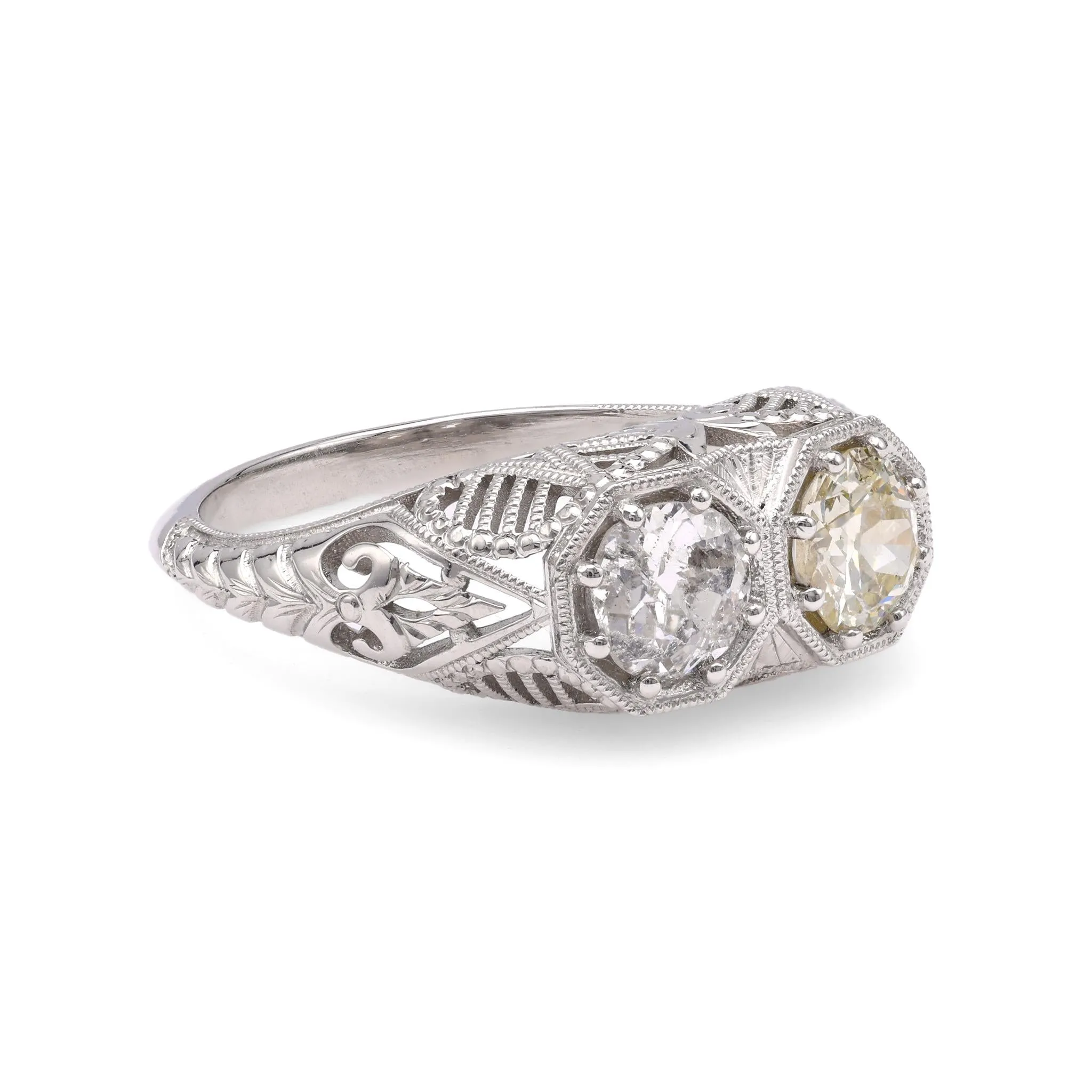 Art Deco Diamond Platinum Ring