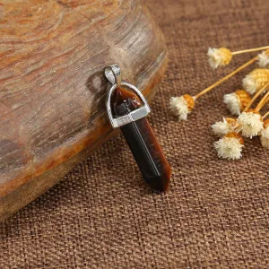 Bi - Point Gemstone Pendants - Tiger Eye