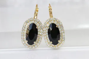 BLACK DROP EARRINGS,