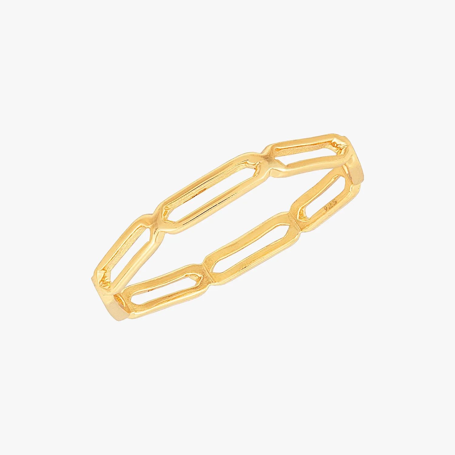 Boyfriend Chain Ring Gold