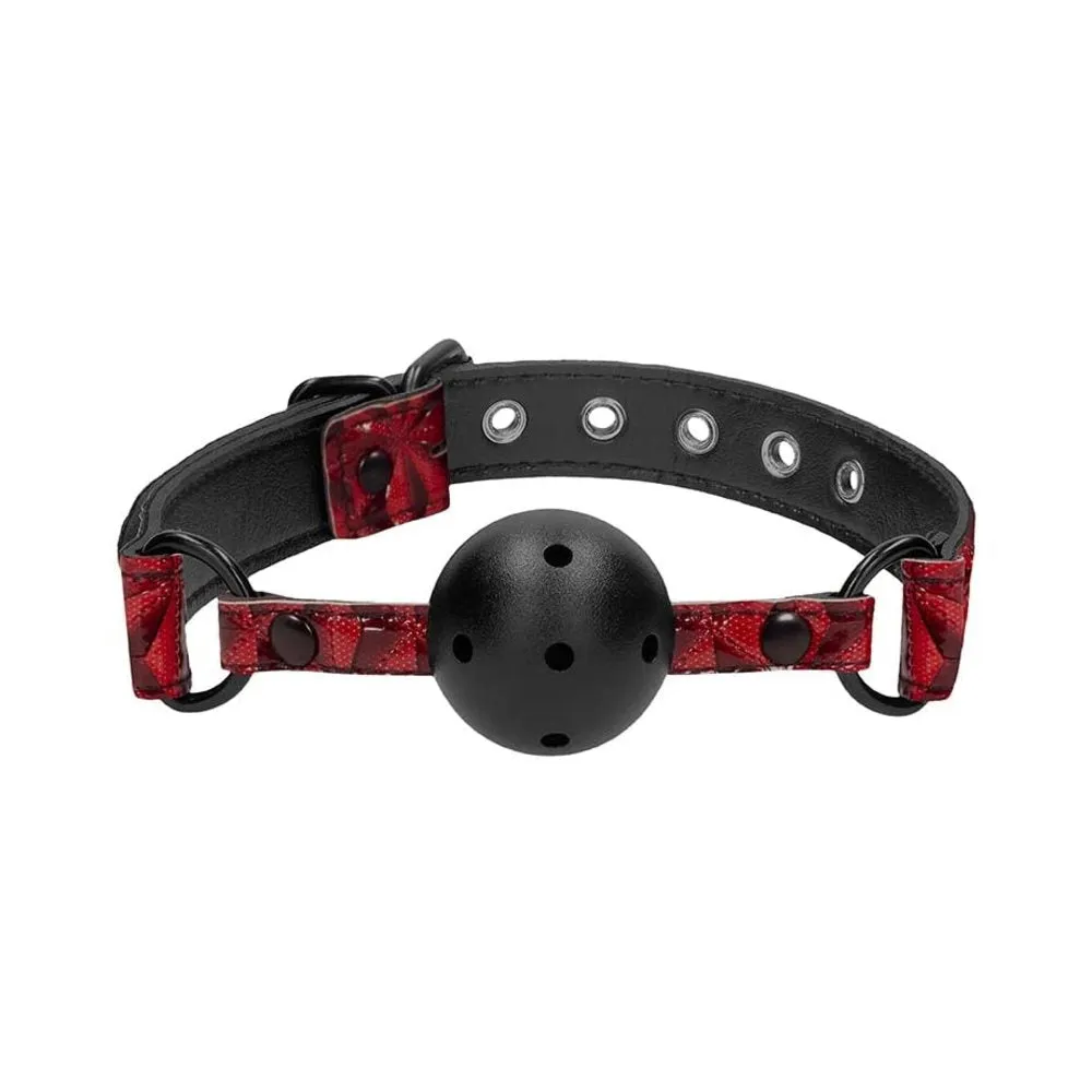 Breathable Luxury Ball Gag - Burgundy