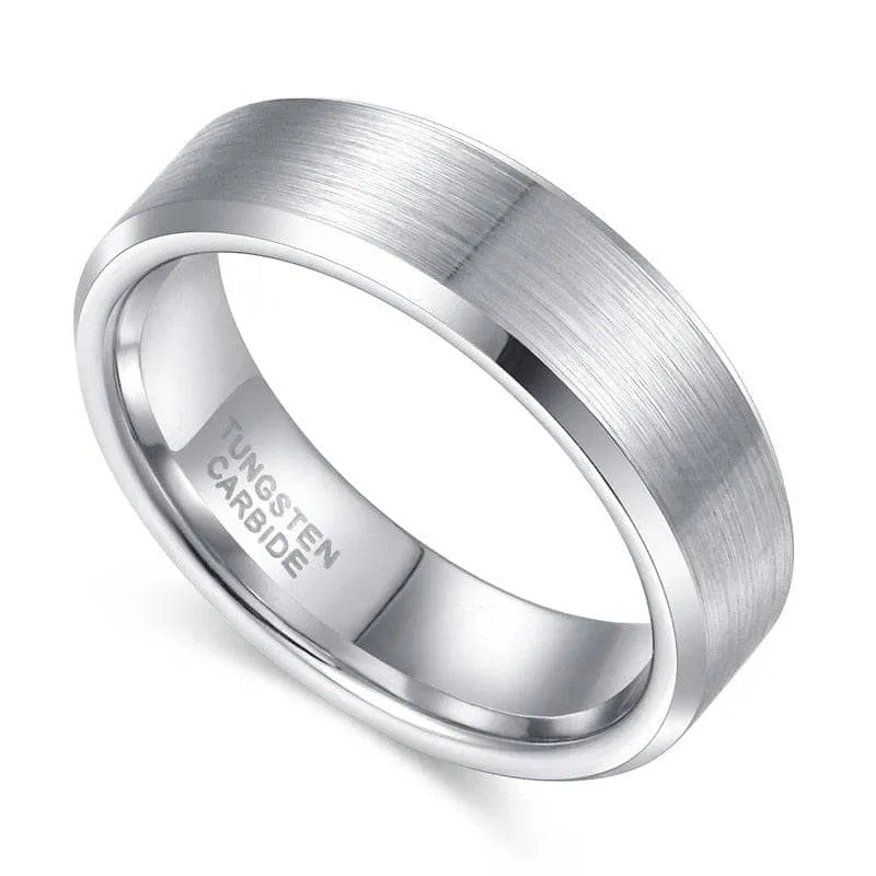 Brushed Men's Tungsten Wedding Band