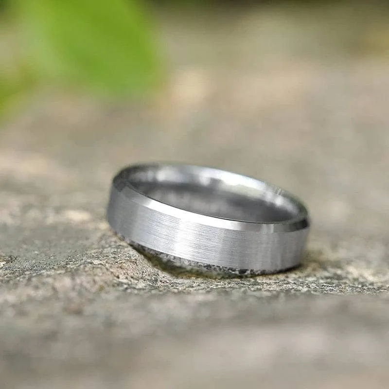 Brushed Men's Tungsten Wedding Band