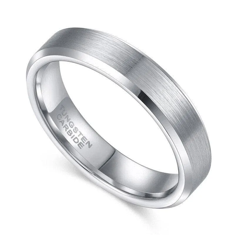 Brushed Men's Tungsten Wedding Band