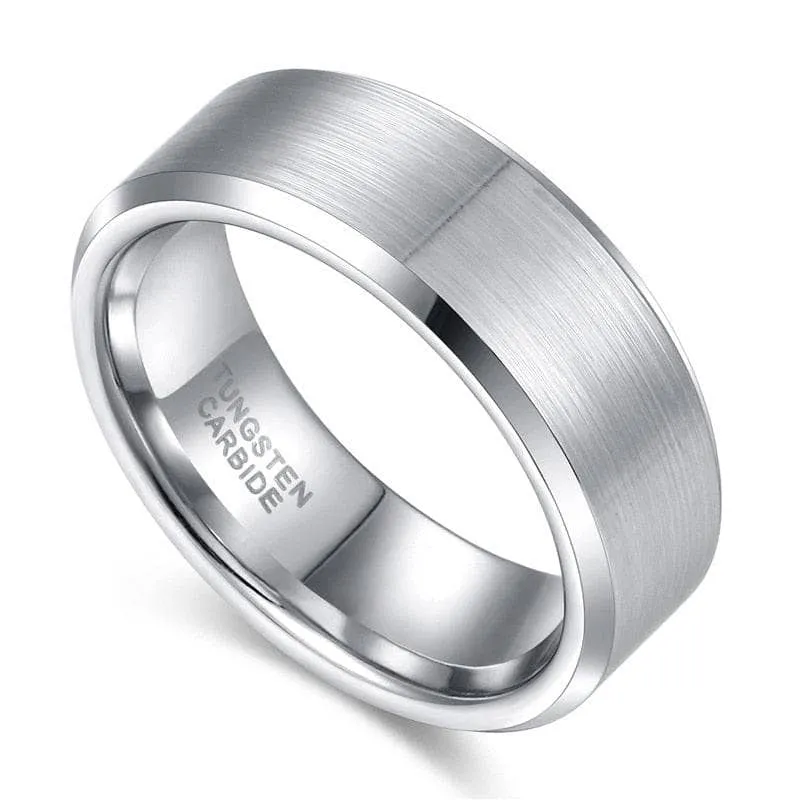 Brushed Men's Tungsten Wedding Band