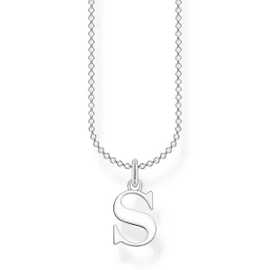 CHARMING COLLECTION LETTER 'S' NECKLACE 38-45CM