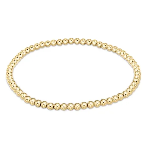 classic gold 3mm bead bracelet by enewton