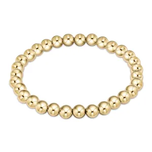 classic gold 6mm bead bracelet