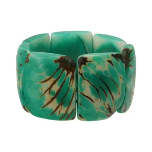 Classic Tagua Green Stretch Bracelet