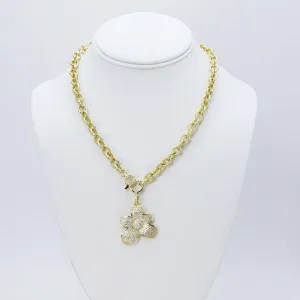 Cute Flower Gold Necklace I-61