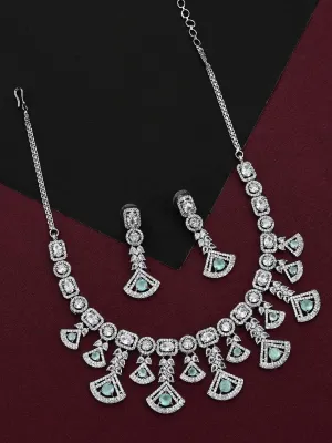 Dazzling Ad Stone Necklace Set