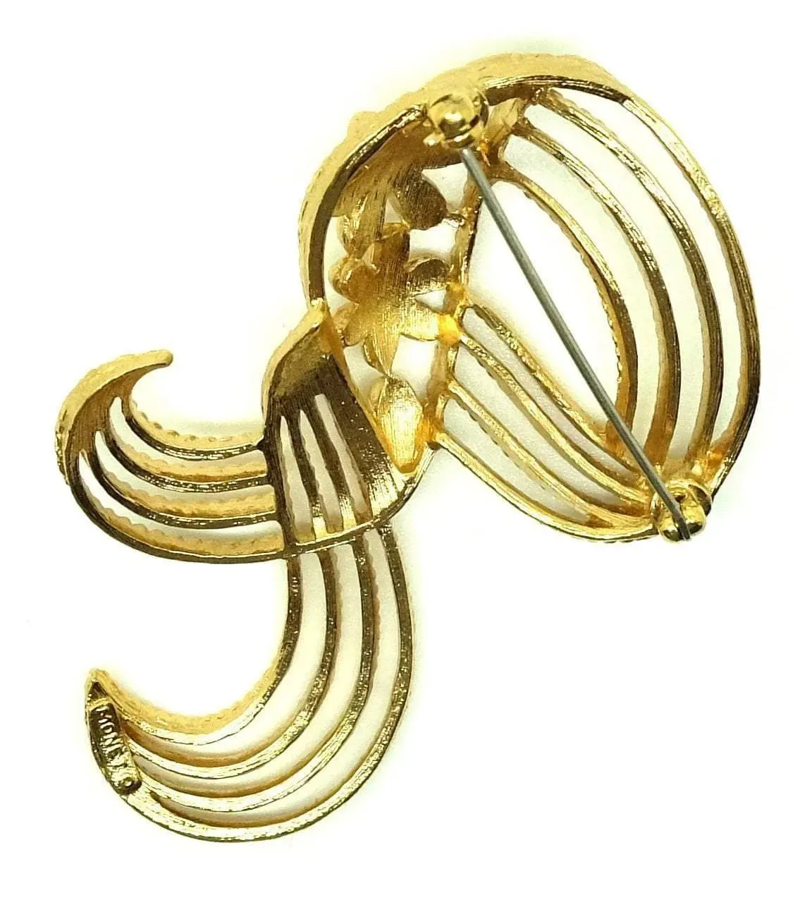 Designer Vintage 1960s Monet Swirl Brooch