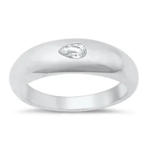 Dome ring with zirconia