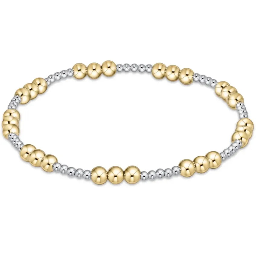 E Newton Classic Mixed Metal Joy 4mm Bracelet