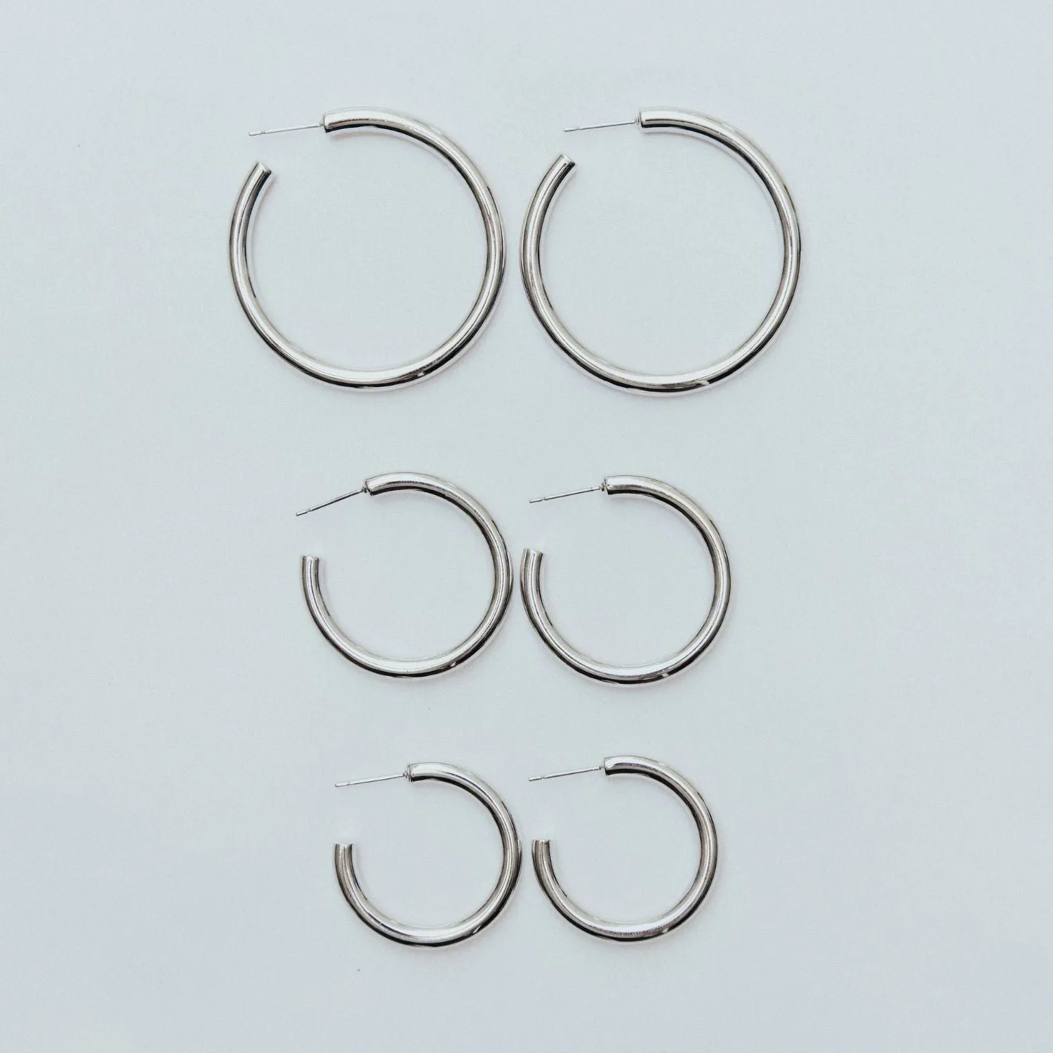 Ella Earrings Large (Silver)