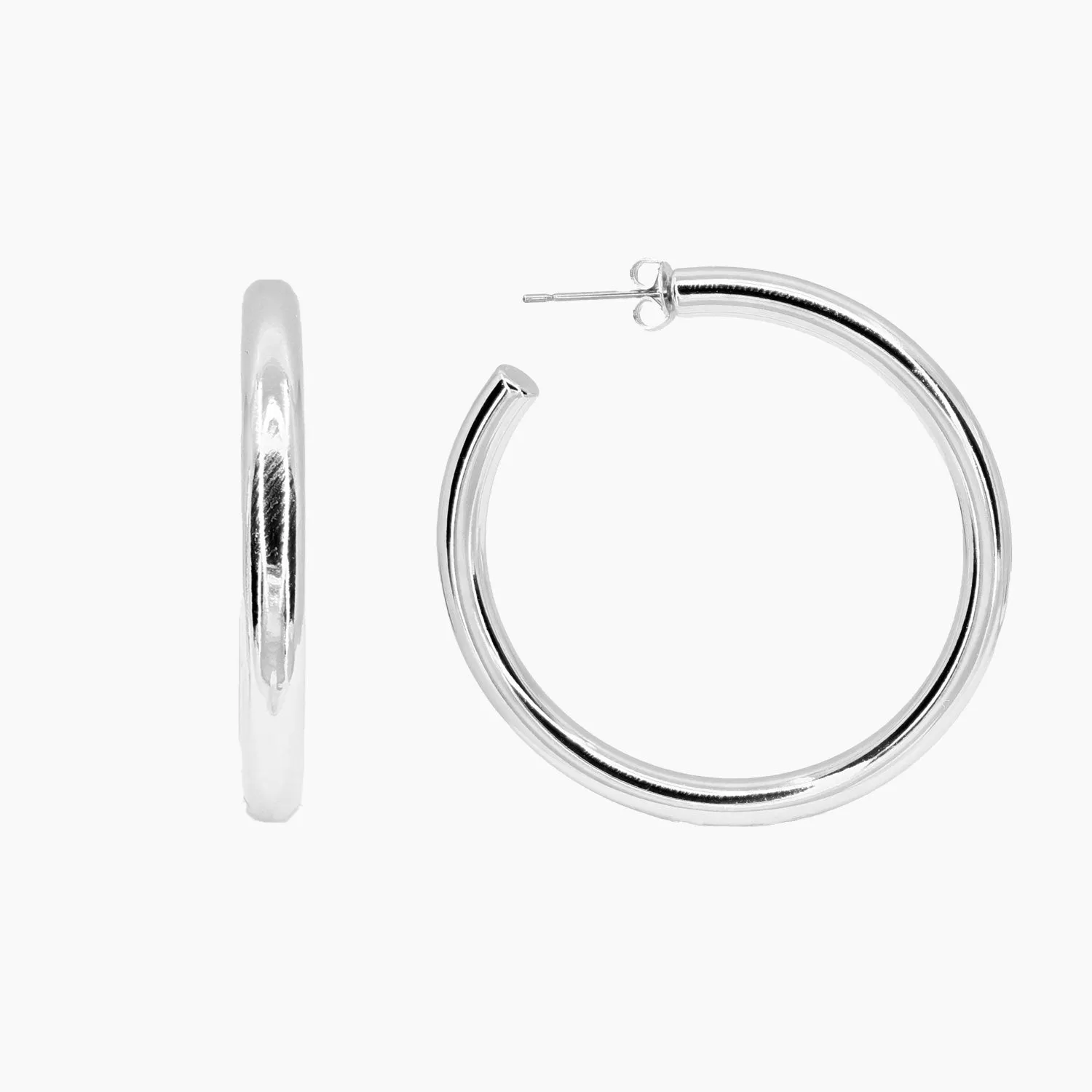 Ella Earrings Large (Silver)