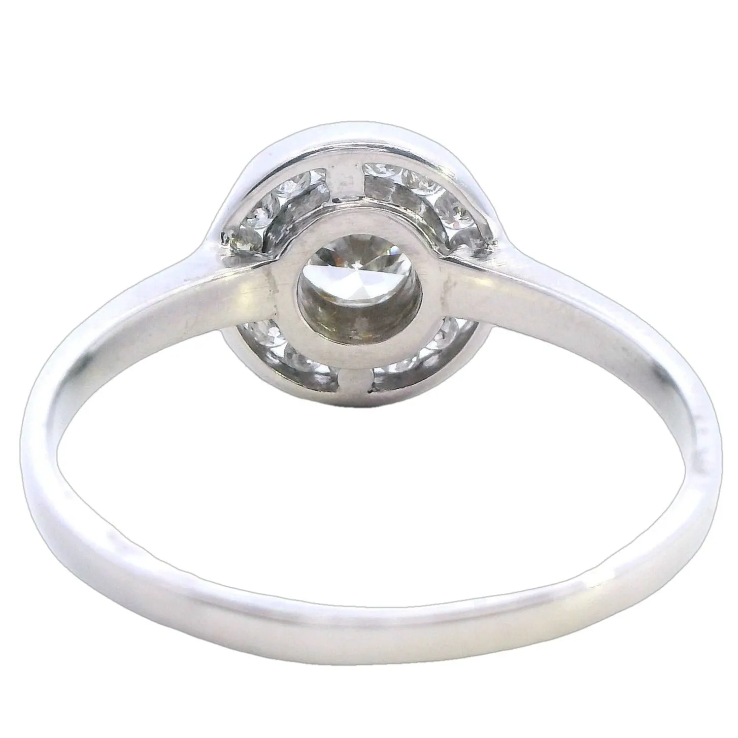 Exquisite Handmade 18ct White Gold 1ct Diamond Halo Ring - Perfect for Valentine