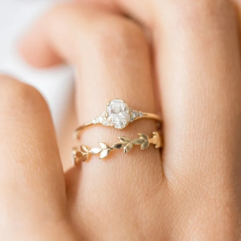 Exquisite Mini Zircon Engagement Rings  - Fine Jewelry