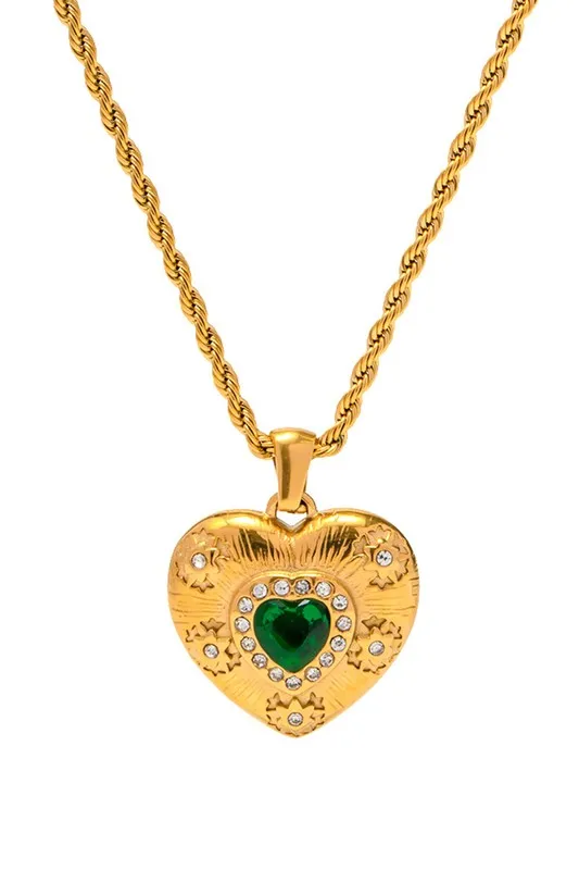 Feel Like Royalty Gold Heart Necklace