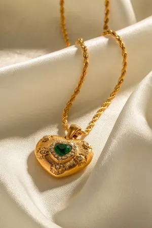 Feel Like Royalty Gold Heart Necklace