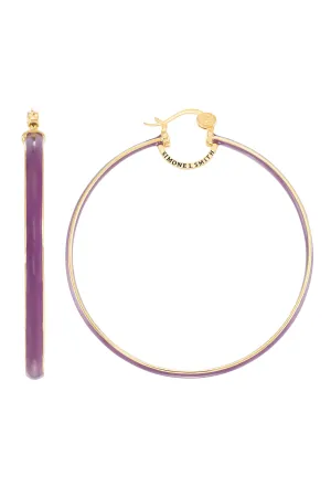 Grape Explosion Enamel Hoops - Extra Large