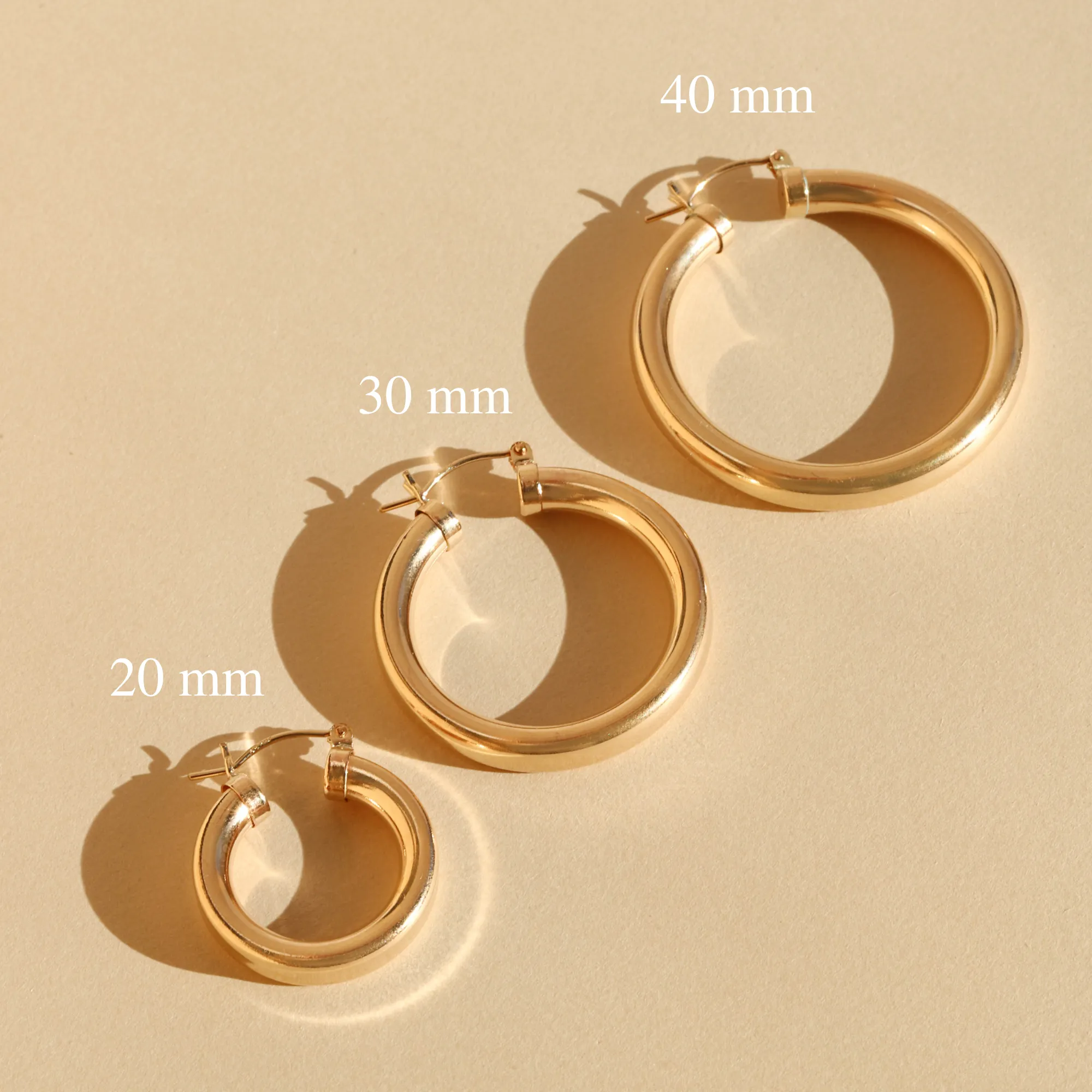 Hazel Hoops - 30mm