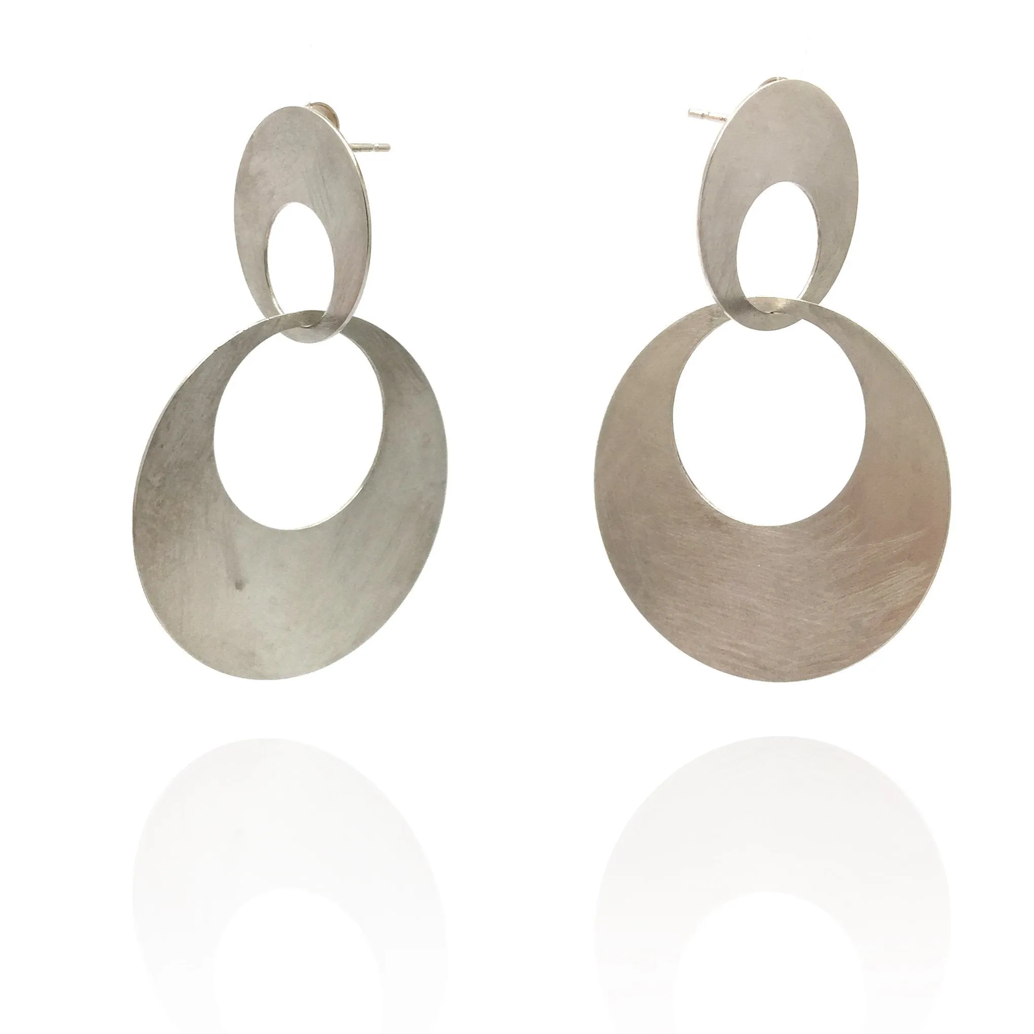 Interlocking Circle Earrings - Large