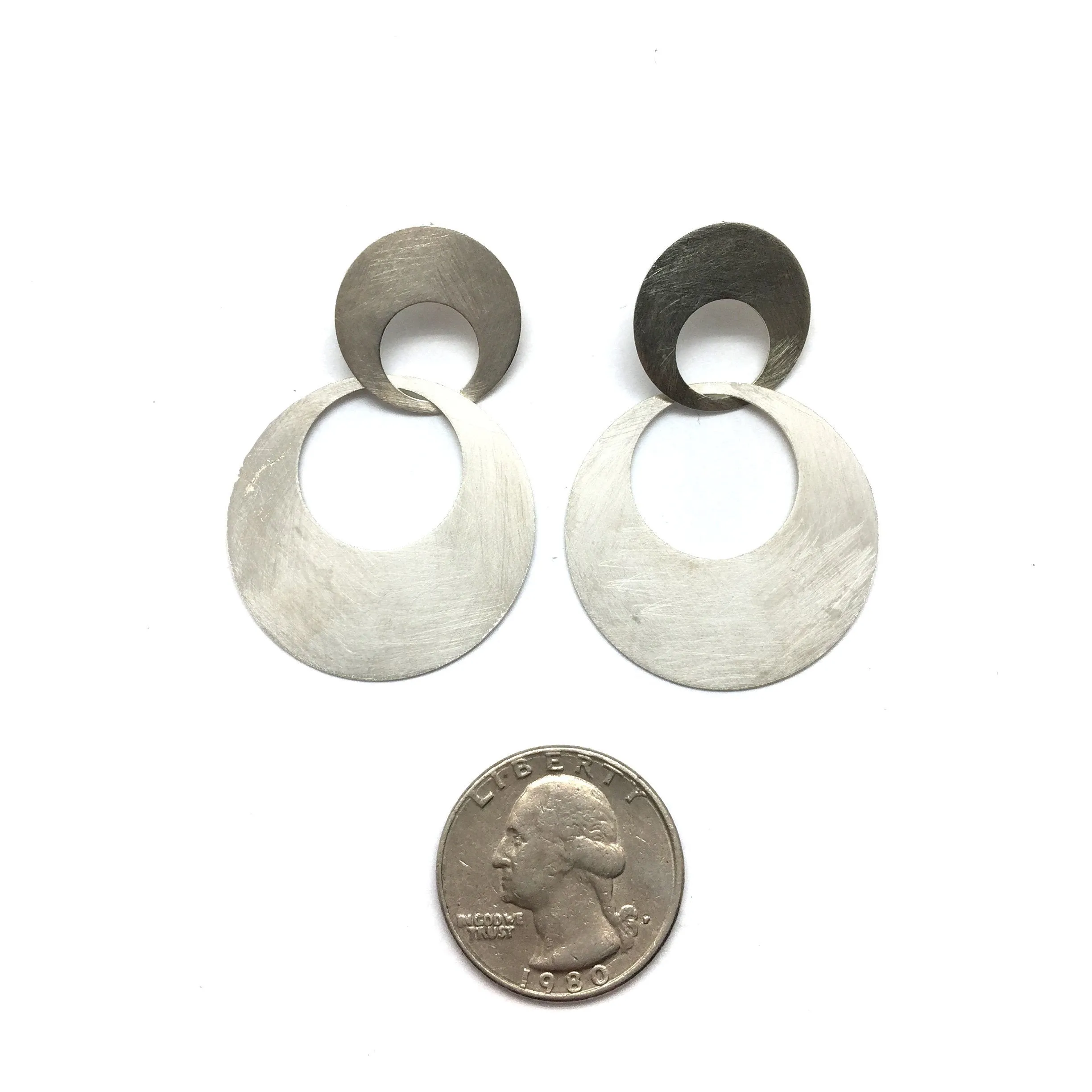 Interlocking Circle Earrings - Large