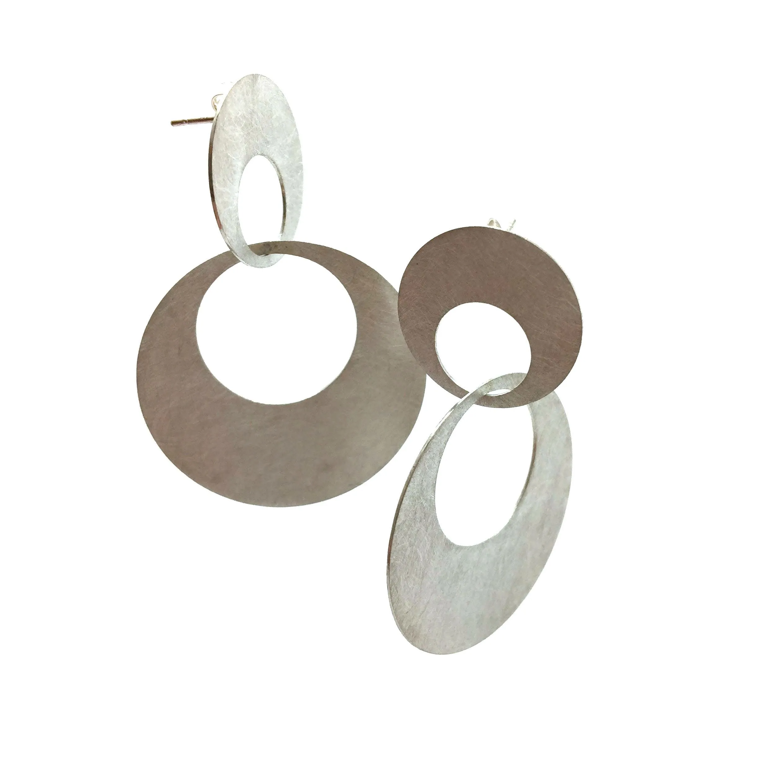 Interlocking Circle Earrings - Large