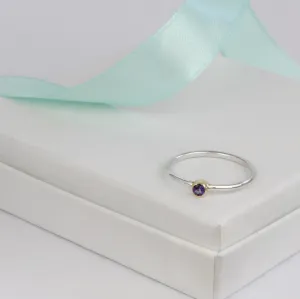 Jubilee Amethyst Stacking Ring