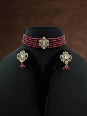 Kundan Studded Onyx Choker