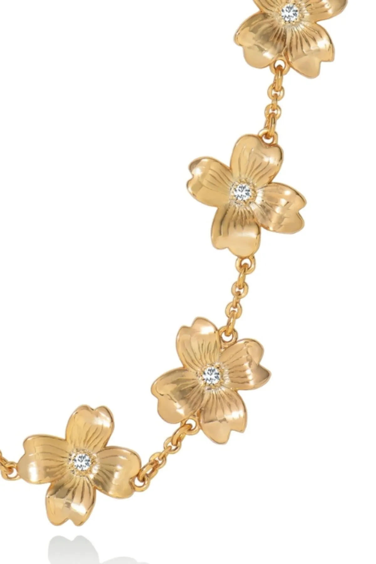 Le Fleur Collection Gold Flower Necklace