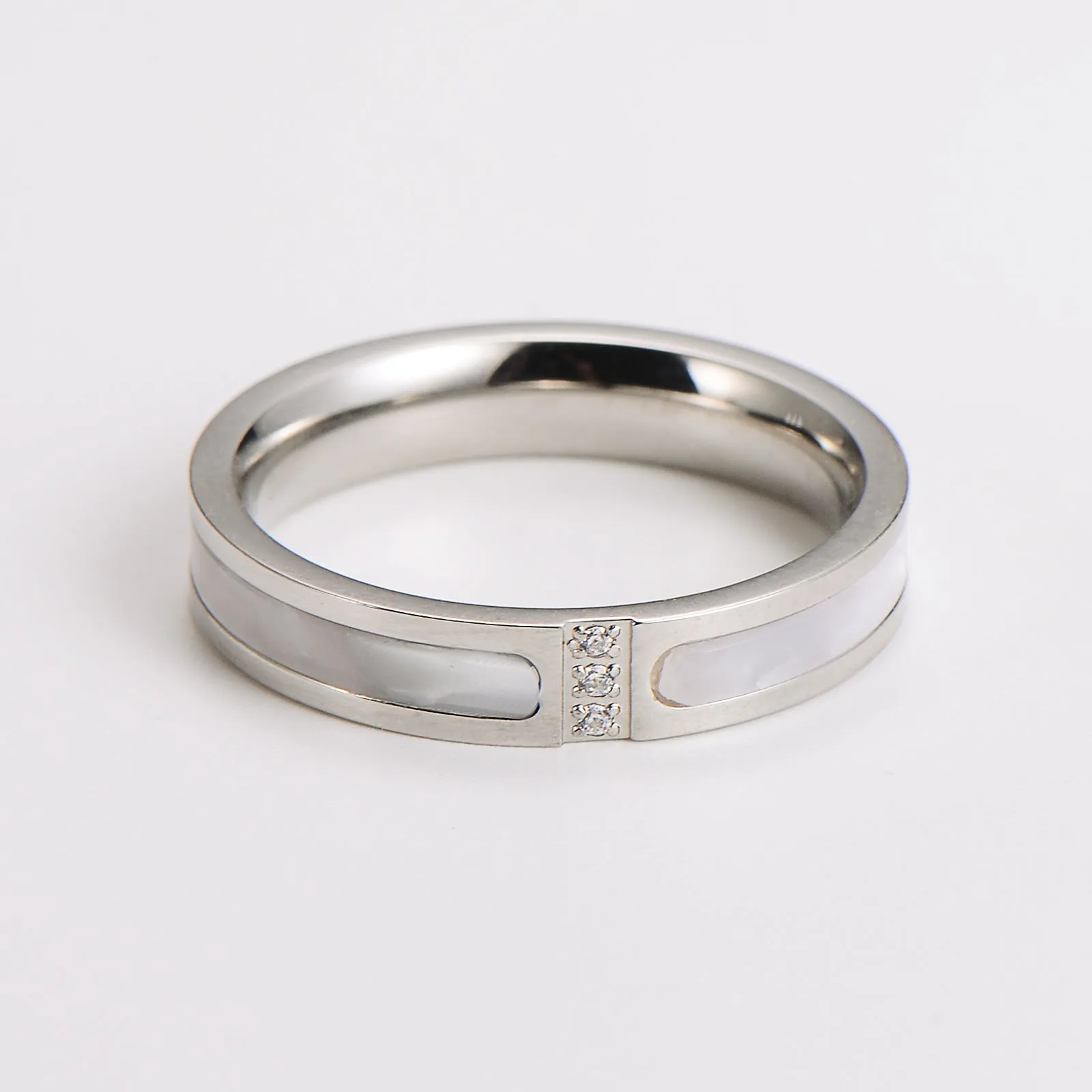 Minimalist Round U-Shape Stainless Steel Electroplating Rings